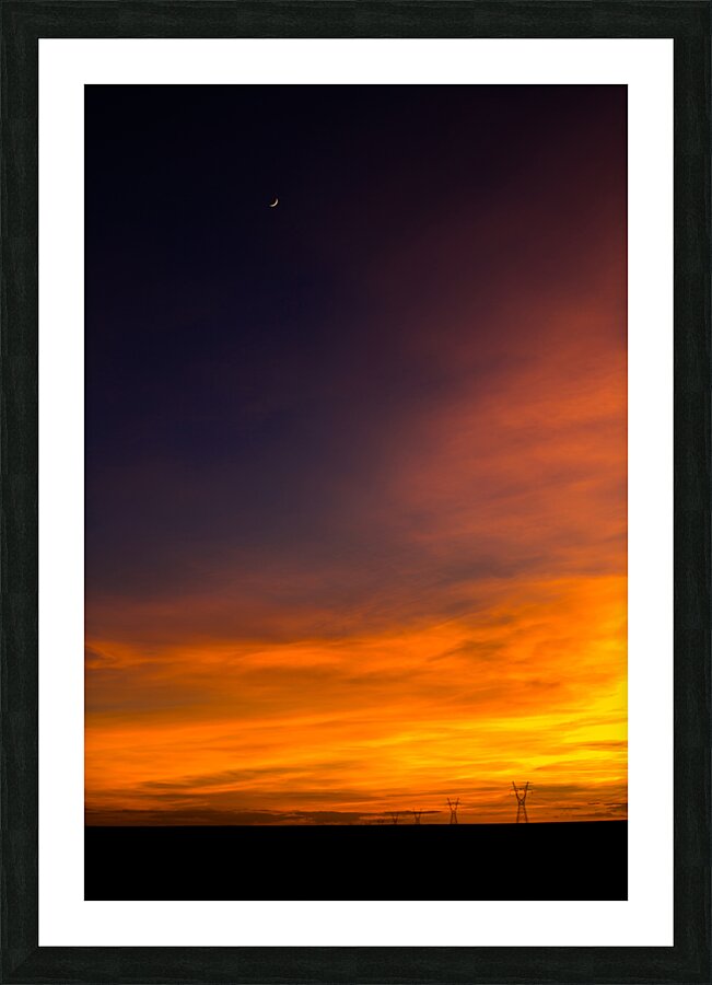 Sun and Moon Picture Frame print