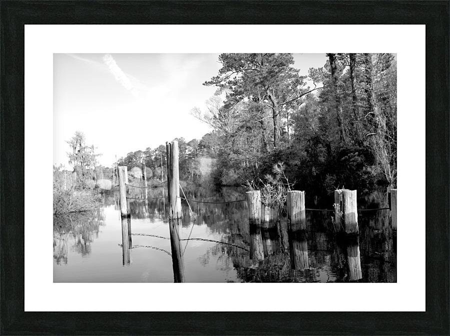 Pablo Marsh Dock Picture Frame print