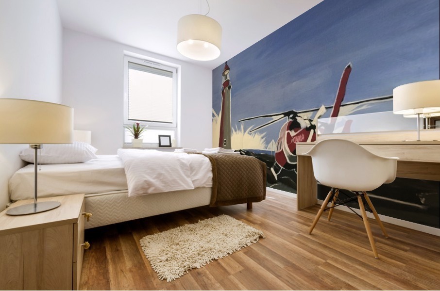 Lighthouse duty Mural print