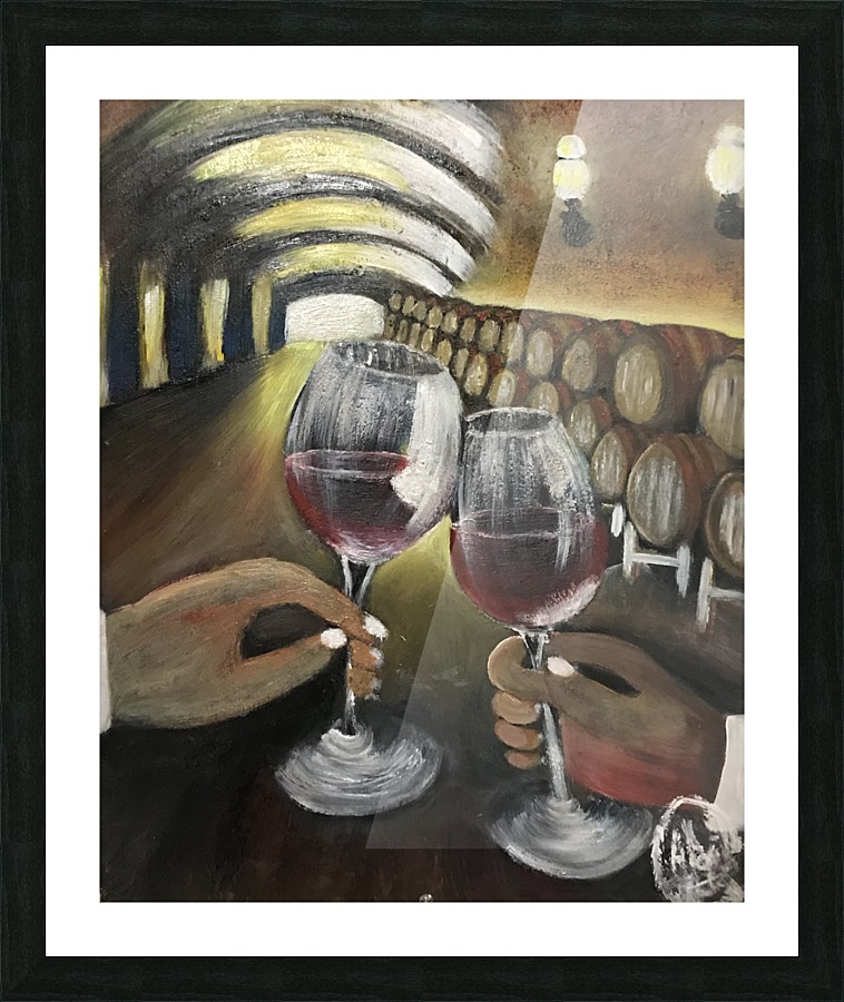 A wine Tasting  Picture Frame print