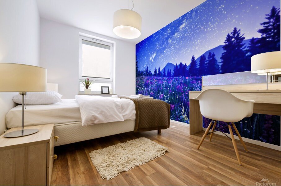 A serene night Mural print