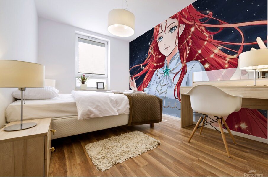 The star lady Mural print