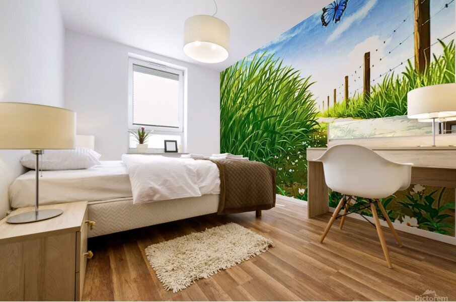 The field Mural print