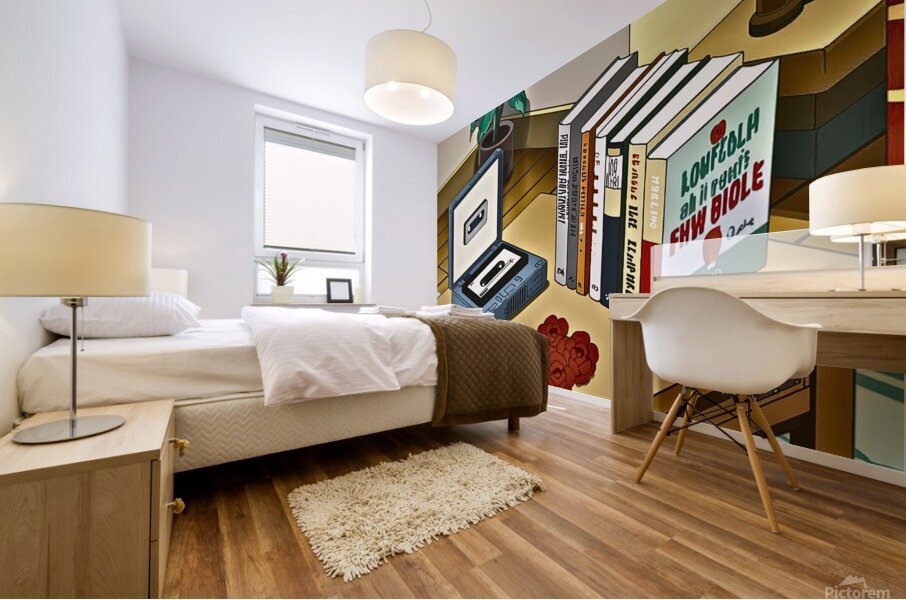Lofi life Mural print
