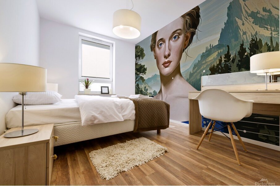 The queen Mural print