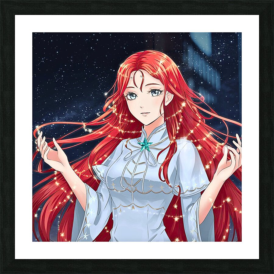 The star lady Picture Frame print