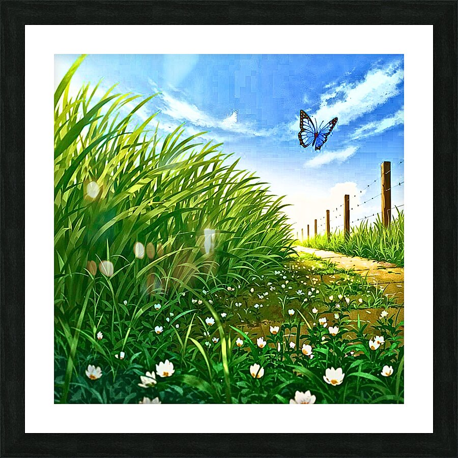 The field Picture Frame print