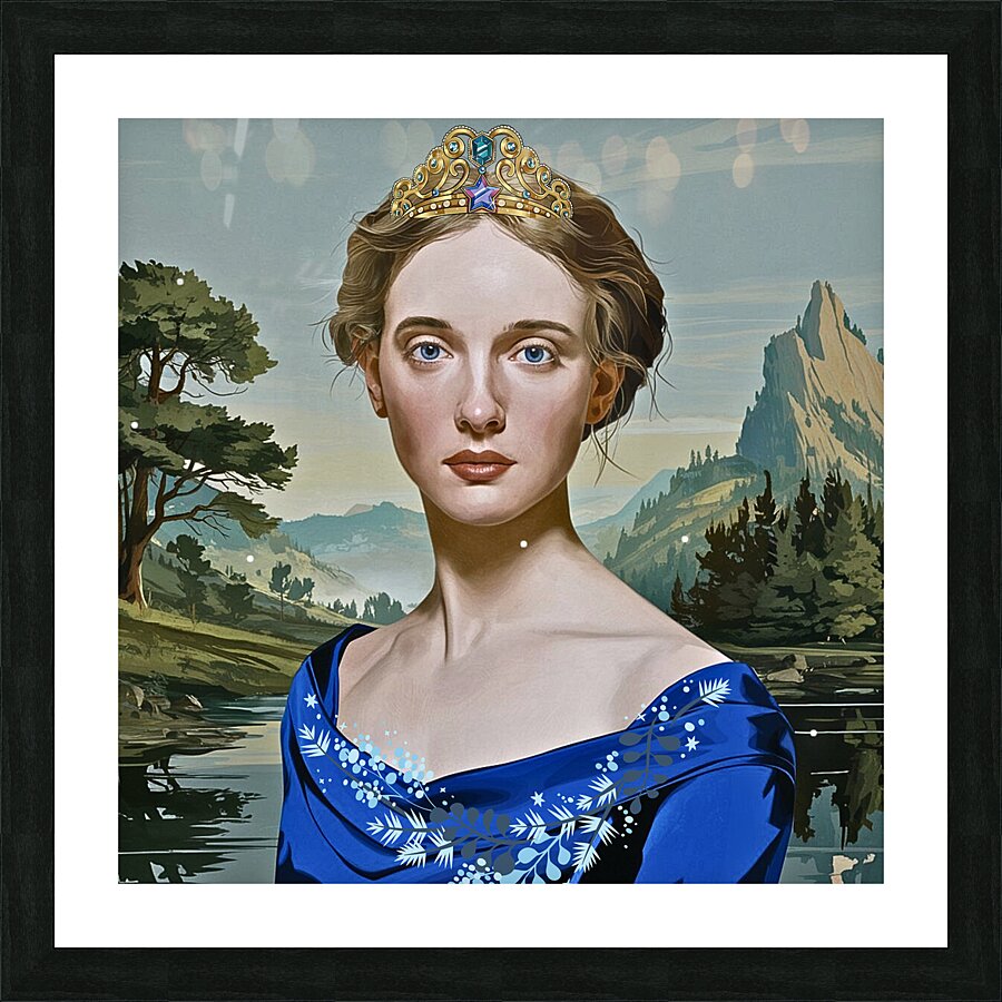 The queen Picture Frame print