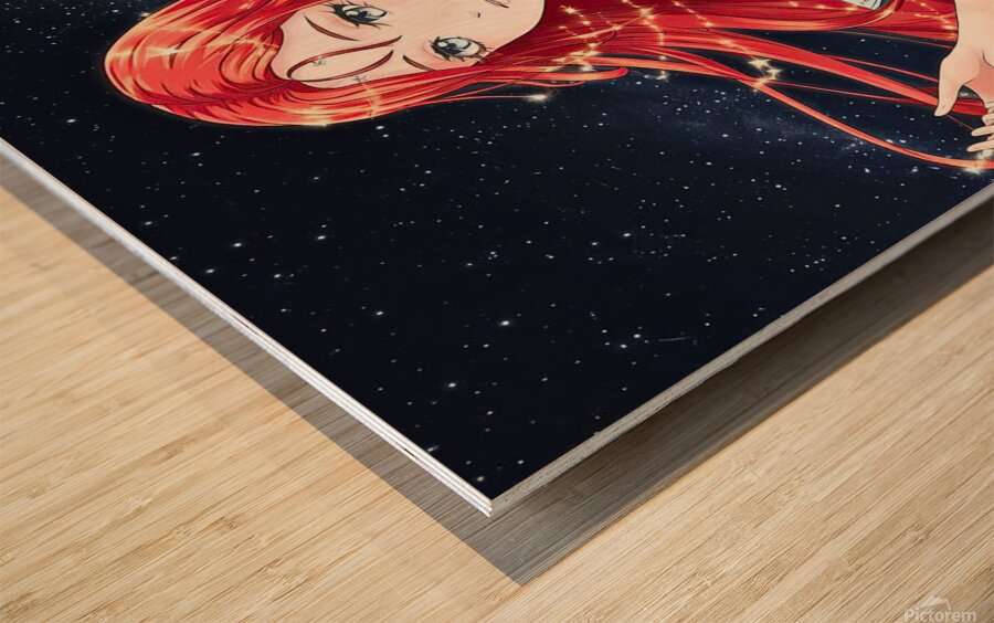 The star lady Wood print