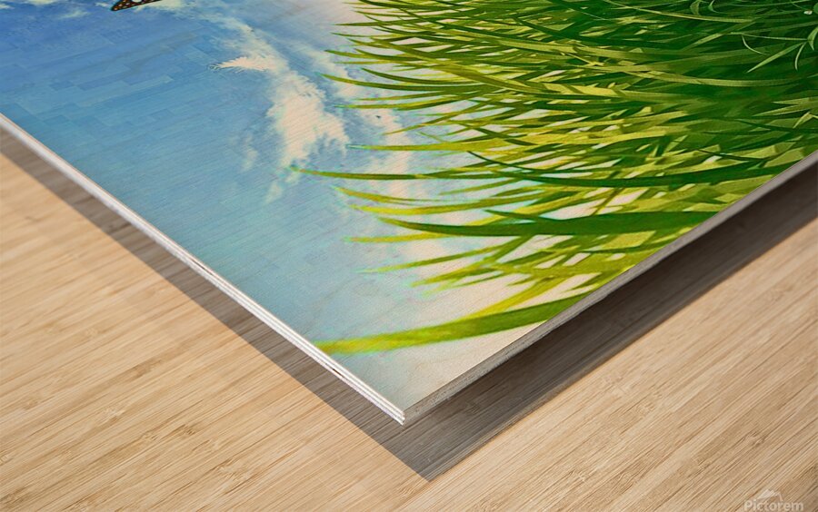 The field Wood print