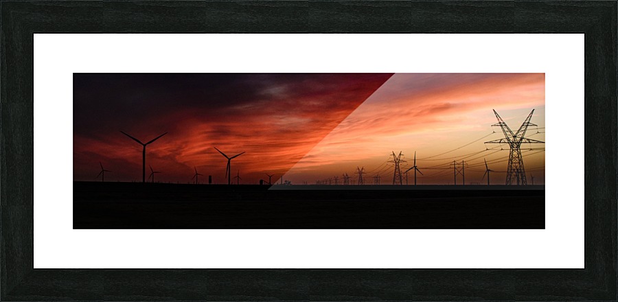 Texas Smoke Picture Frame print