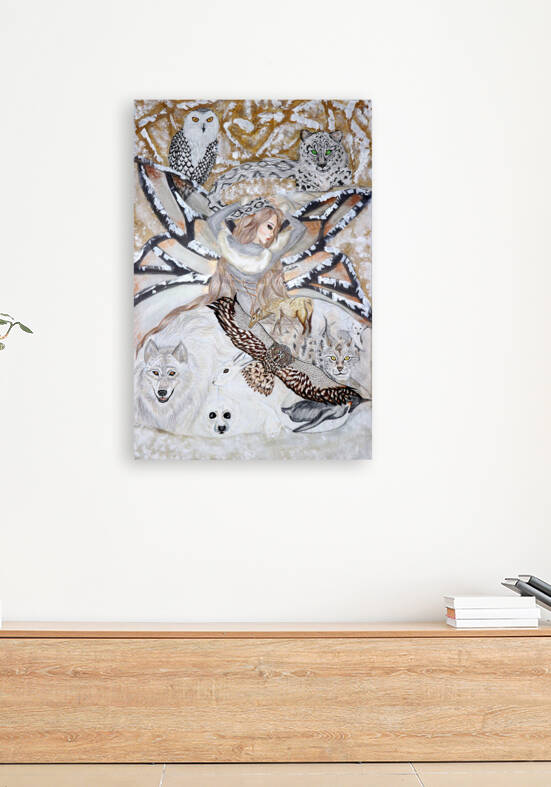 Snow Angels by Artist Lisa Alavi by Lisa Alavi Art Gallery