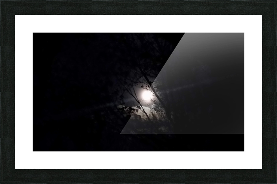 Dark moon Picture Frame print
