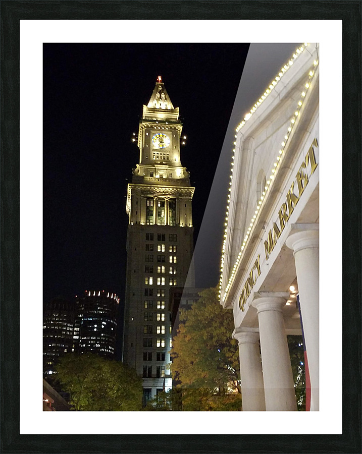 Boston skyline 3 Picture Frame print