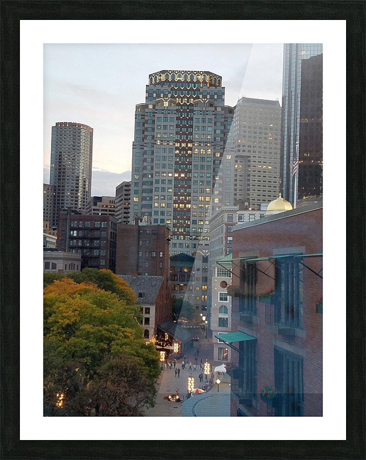 Boston skyline 2 Picture Frame print