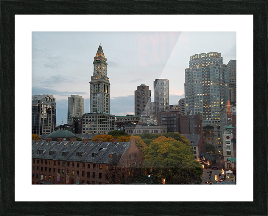 Boston skyline Picture Frame print