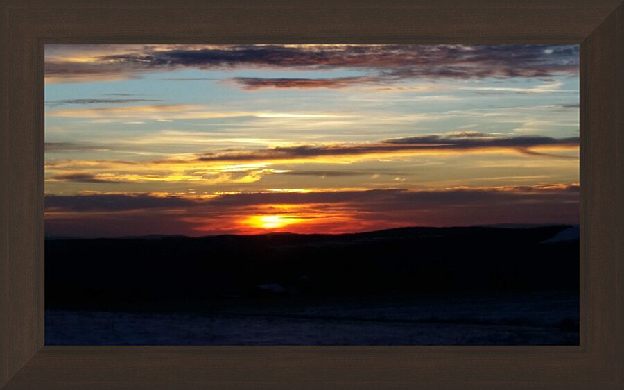 Sunset scape Picture Frame print