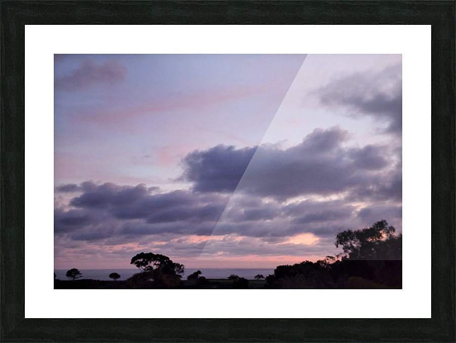 Purple evening Picture Frame print