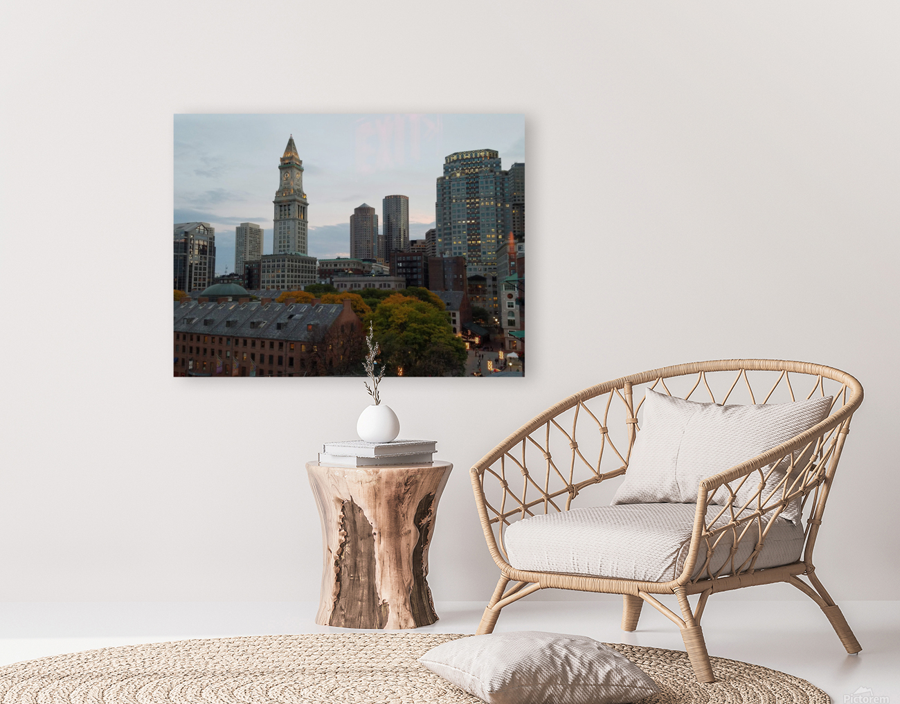 Boston skyline Reproduction