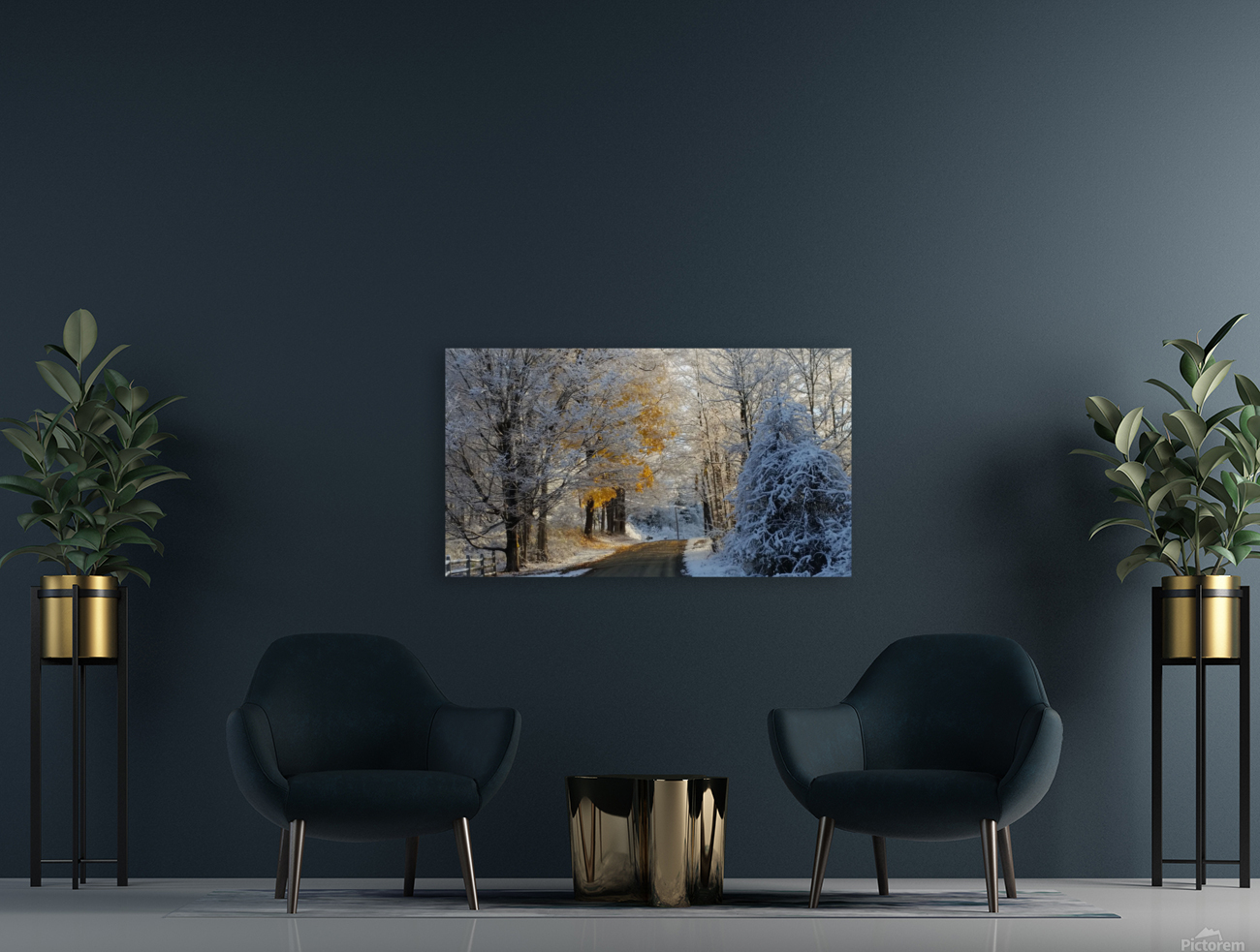 Winter road Reproduction