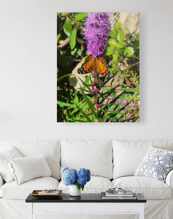 Purple butterfly flower by TheStableLabel