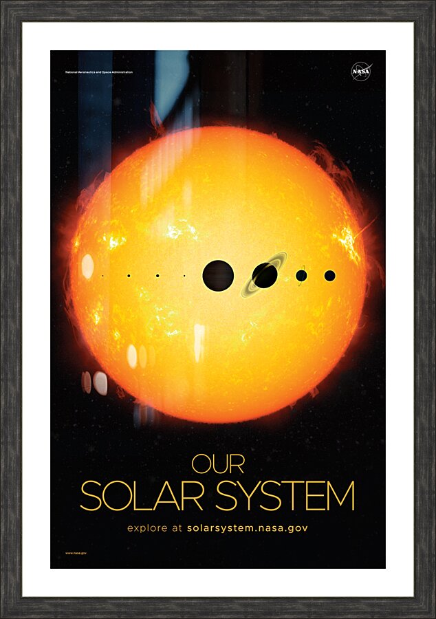 NASA Explore Posters - Solar System B Picture Frame print
