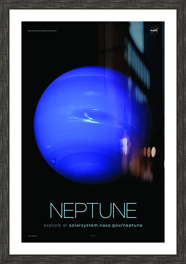 NASA Explore Posters - Neptune A Picture Frame print