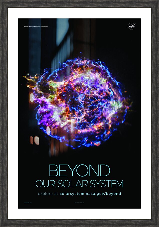 NASA Explore Posters - Beyond D Picture Frame print