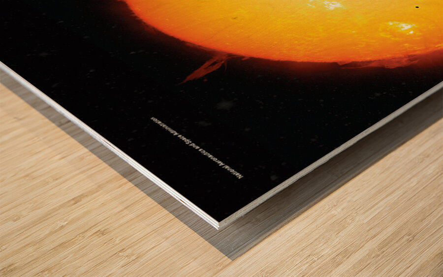 NASA Explore Posters - Solar System B Wood print