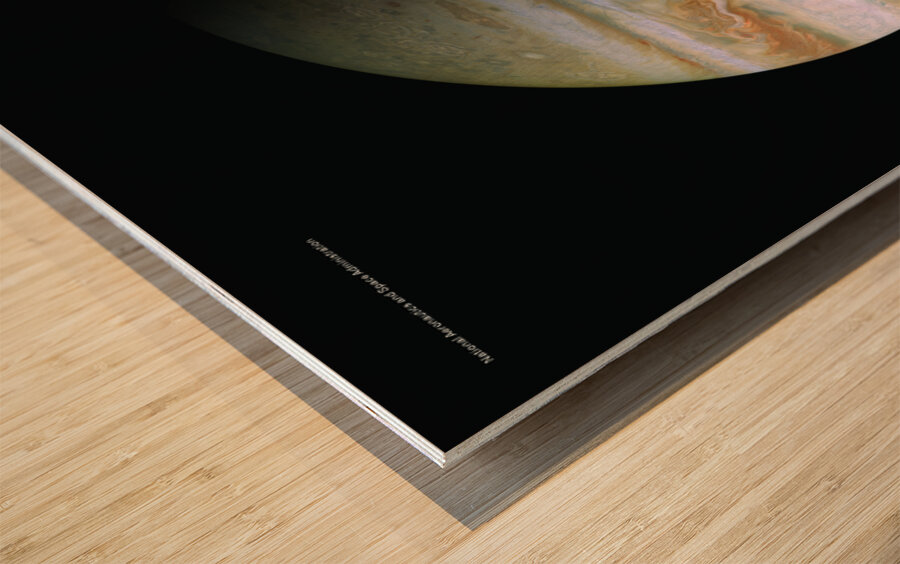 NASA Explore Posters - Jupiter A Wood print