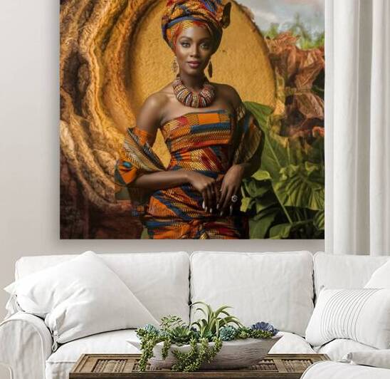 a stunning photograph of an african woman wearing by Med
