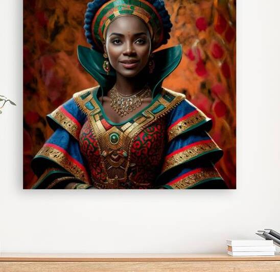 a stunning portrait of a beautiful african woman by Med