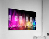Rainbow Fountains Clashing  Acrylic Print