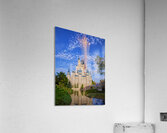 Daytime Castle Fireworks Acrylic Print