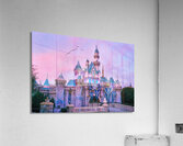 Sunset Birds over Castle Acrylic Print