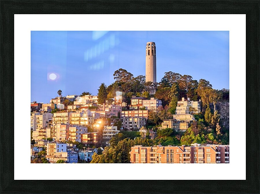 San Francisco Coit Tower Sunrise Picture Frame print