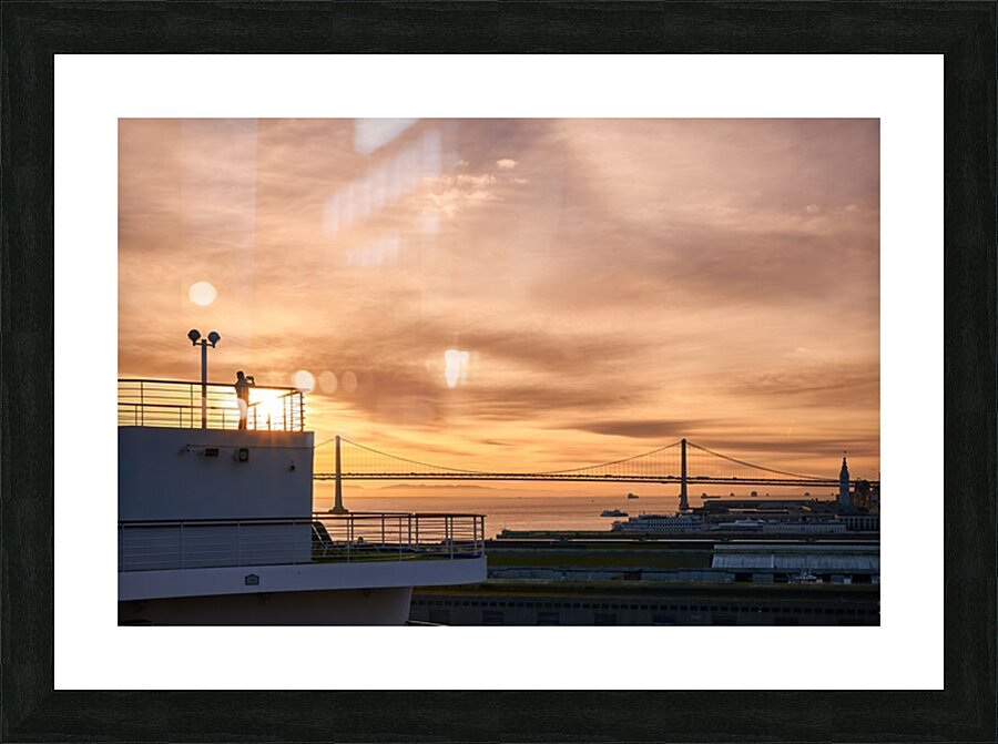 Sunrise Bay Bridge Photographer  Picture Frame print