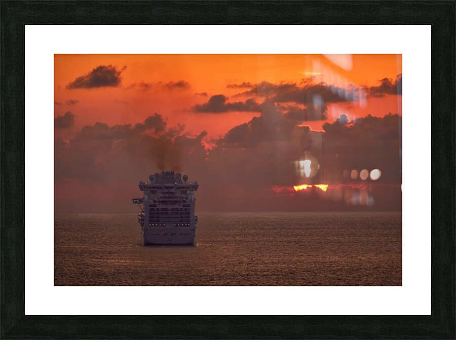Diamond Sunset Picture Frame print