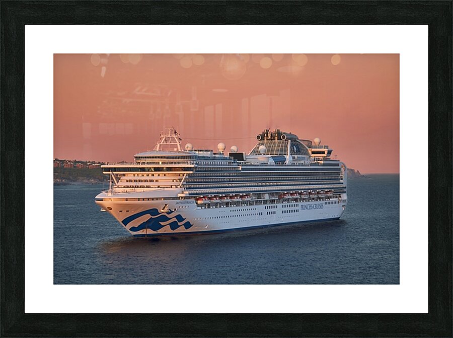 Sapphire Sunset Picture Frame print