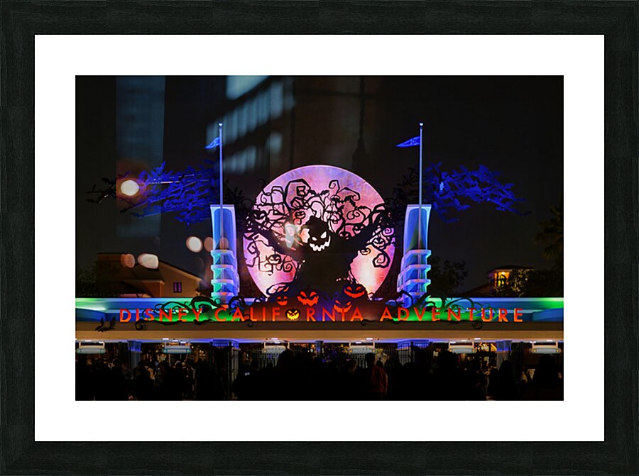 Halloween Entry Gates Picture Frame print