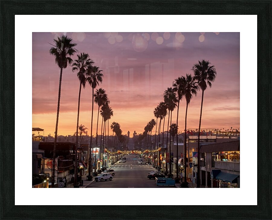 Newport Ave Golden Sunrise Picture Frame print