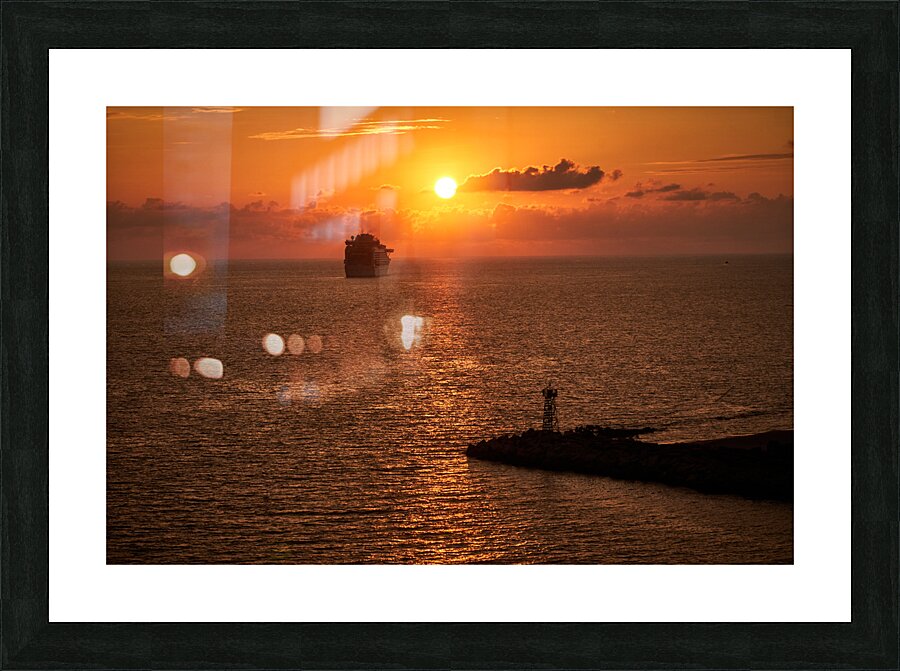 Diamond Princess Sunset Picture Frame print