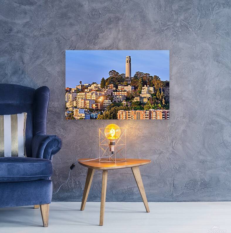 San Francisco Coit Tower Sunrise Reproduction