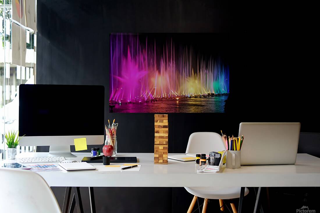 Rainbow Fountains Clashing  Reproduction