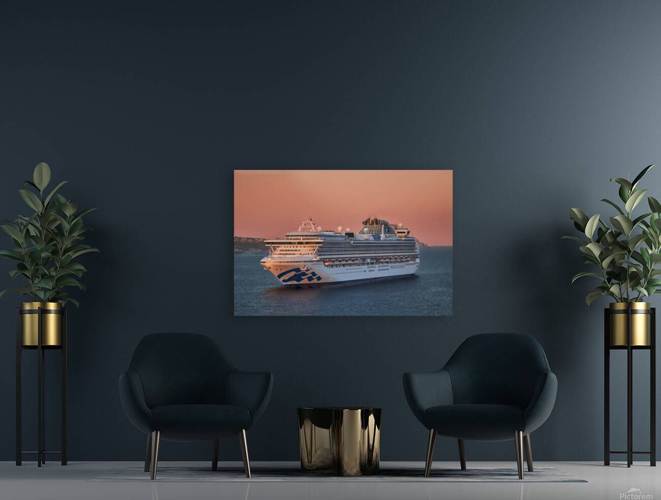 Sapphire Sunset Reproduction