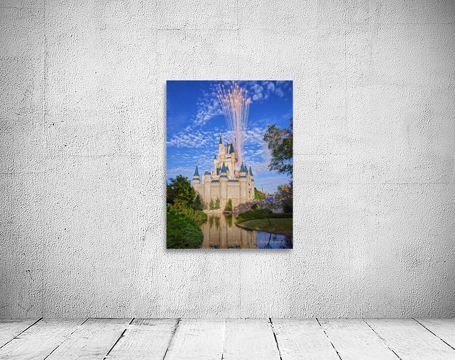 Daytime Castle Fireworks Wall Preview