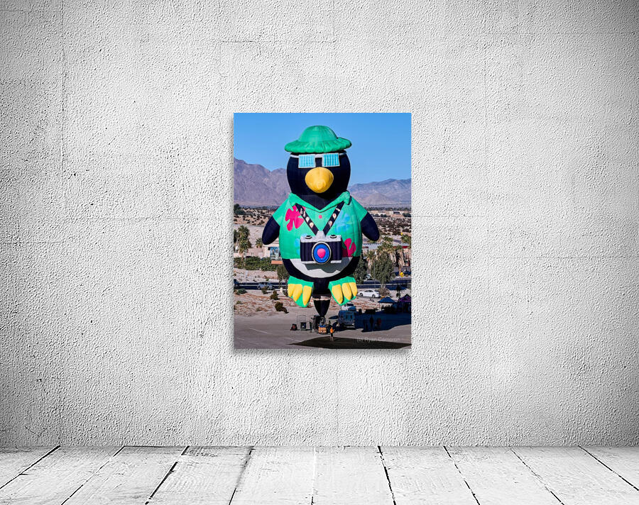 Penguin Photographer Hot Air Balloon Wall Preview