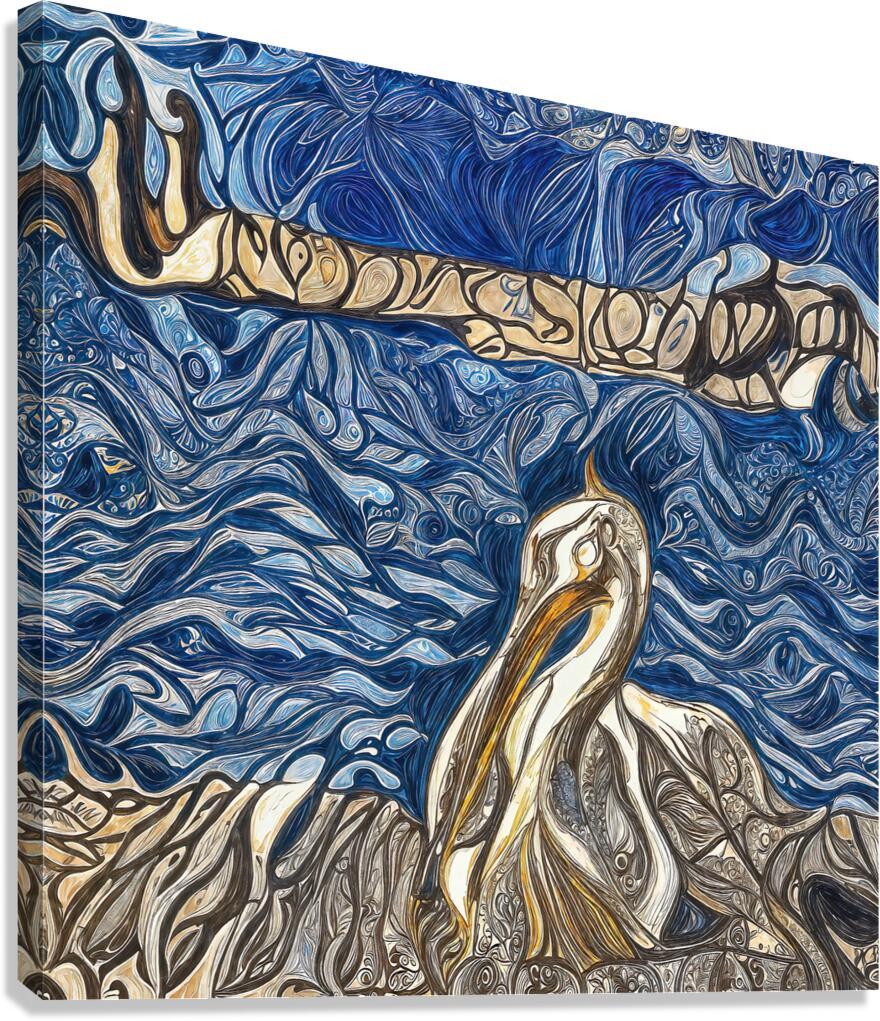 Harbor Whispers in Patterns Canvas Print