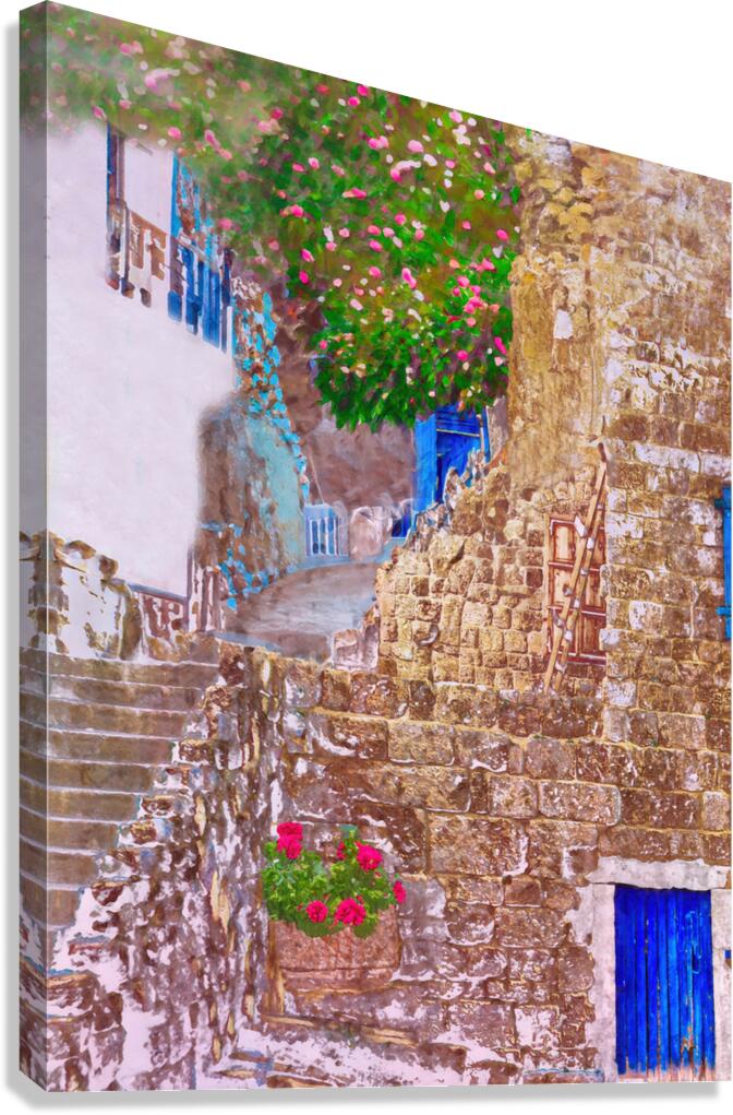 Stone and Petals Canvas Print