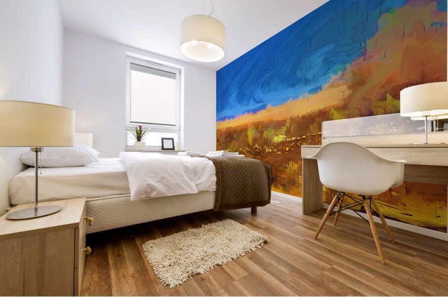 Evening Alight Mural print